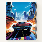Comic Book Car gaat snel Notitieboek (Achterkant)