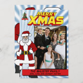 Comic Book Cover Feestdagenkaart (Voorkant / Achterkant)