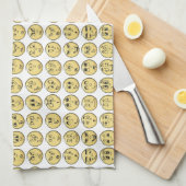 Comic Book Emoji Kitchen Tea Towels Theedoek (Quarter Fold)