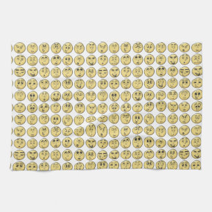 Comic Book Emoji Kitchen Tea Towels Theedoek
