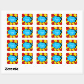 Comic Book Enmoezer Sticker Teachers Name (Vel)