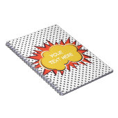 Comic Book Explosion Custom Text Bubble Notitieboek (Rechterzijde)