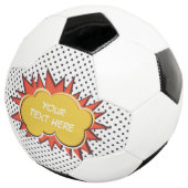 Comic Book Explosion Custom Text Bubble Voetbal (Drie kwart)