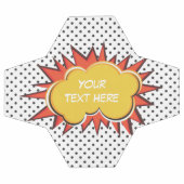 Comic Book Explosion Custom Text Bubble Voetbal (Enkel)