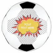 Comic Book Explosion Custom Text Bubble Voetbal (Voorkant)