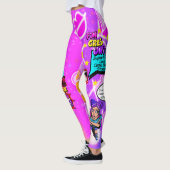 Comic Book Fan Girl Leggings (Gauche)