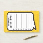 Comic Book GET IT DONE Takenlijst Planner Post-it® Notes (Op bureau)