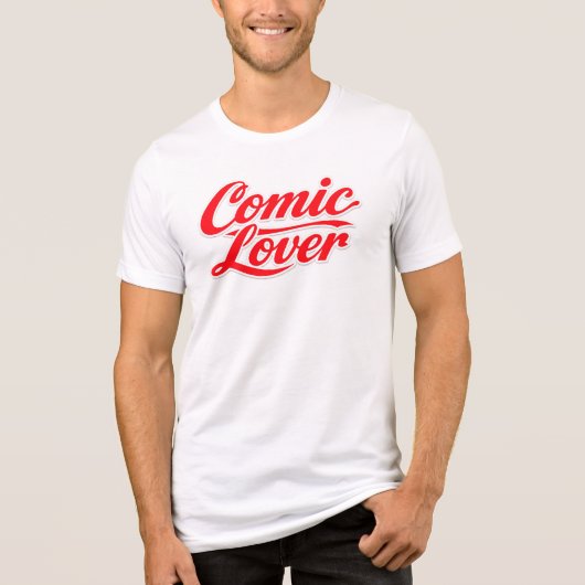 Comic Book Lover Bold Design 4 Tri-Blend Shirt (Voorkant)