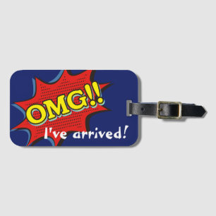 Comic Book OMG Exclamation Speech Bubble Bagagelabel