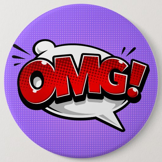 Comic Book OMG! Ronde Button 6,0 Cm (Voorkant)