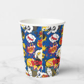 Comic Book Pattern Papieren Bekers (Rechts)