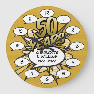 Comic Book Pop Art 50e gouden verjaardag Grote Klok
