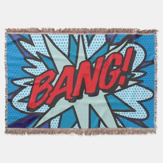 Comic Book Pop Art BANG Deken (Voorkant)