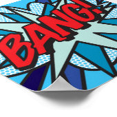 Comic Book Pop Art BANG Poster (Hoek)