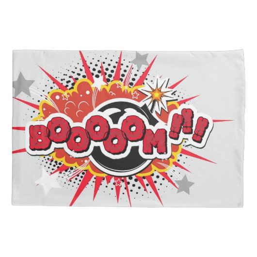 Comic Book Pop Art Boom Explosion Kussensloop (Achterkant)