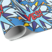 Comic Book Pop Art JA Cadeaupapier (Rol Hoek)