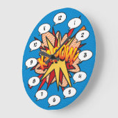 Comic Book Pop Art KA-POW Grote Klok (Hoek)