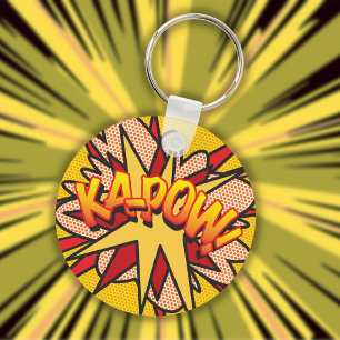 Comic Book Pop Art KA-POW Sleutelhanger