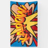Comic Book Pop Art KA-POW! Spandoek (Verticaal)