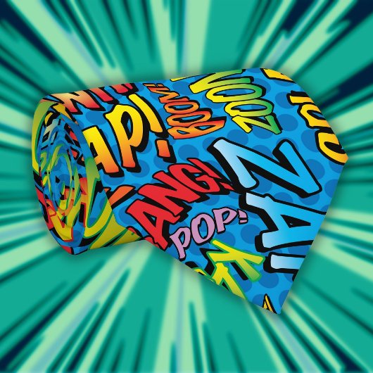 Comic Book Pop Art Klinkt Als Superheld Stropdas