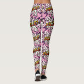 Comic Book Pop Art MEISJE Leggings (Achterkant)