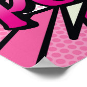 Comic Book Pop Art MEISJESKRACHT Poster (Hoek)