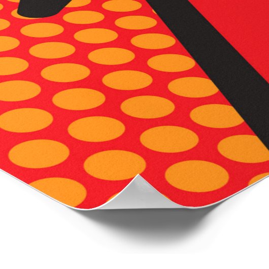 Comic Book Pop Art POW Superheld Poster (Hoek)