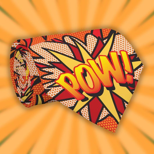 Comic Book Pop Art POW Superheld Stropdas