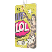 Comic Book Pop Art Retro Funny Text Luchtverfrisser (Links)