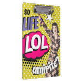 Comic Book Pop Art Retro Lady Funny Klembord (Rechts)