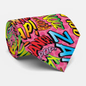 Comic Book Pop Art SOUNDS Superheld Stropdassen (Opgerold)