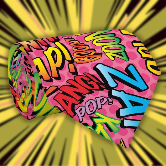 Comic Book Pop Art SOUNDS Superheld Stropdassen