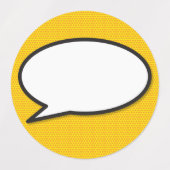 Comic Book Pop Art Speech Bubble Labels (Design 1)