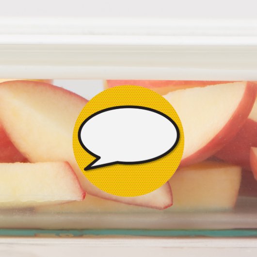 Comic Book Pop Art Speech Bubble Labels (Aangebracht)