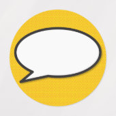 Comic Book Pop Art Speech Bubble Labels (Design 1)