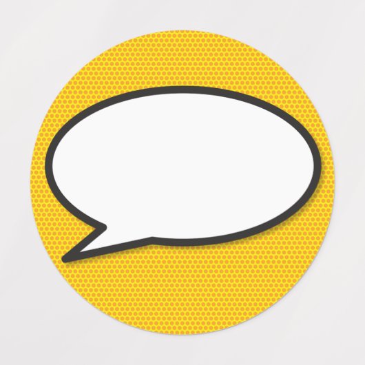 Comic Book Pop Art Speech Bubble Labels (Design 1)