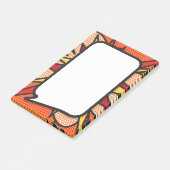 Comic Book Pop Art Speech Bubble Post-it® Notes (Schuin)