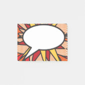 Comic Book Pop Art Speech Bubble Post-it® Notes (Voorkant)