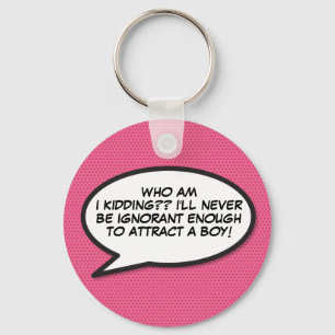Comic Book Pop Art Speech Bubble Sleutelhanger