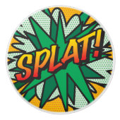 Comic Book Pop Art SPLAT Keramische Knop (Voorkant)