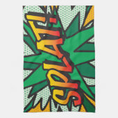 Comic Book Pop Art SPLAT Theedoek (Verticaal)