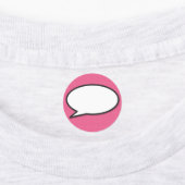 Comic Book Pop Art Spraakballon roze Labels (Aangebracht)