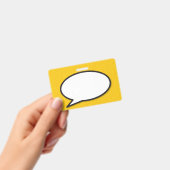 Comic Book Pop Art Spreekwolk Badge (Handheld)