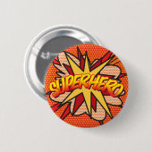 Comic Book Pop Art SUPERHELD Ronde Button 5,7 Cm (Voorkant /achterkant)