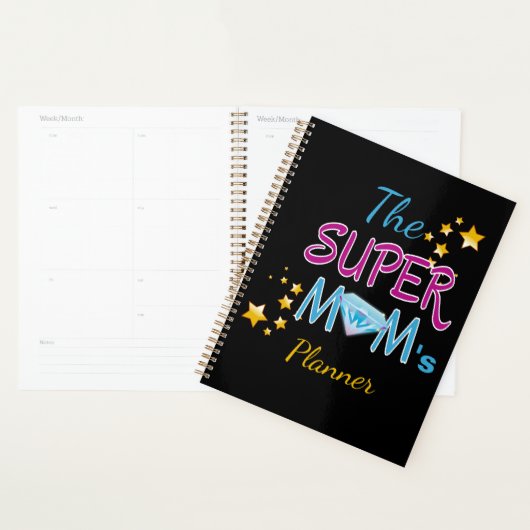 Comic Book Pop Art Superhero Moeder Moederdag Planner (Display)