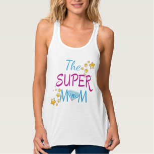 Comic Book Pop Art Superhero Moeder Moederdag Tanktop