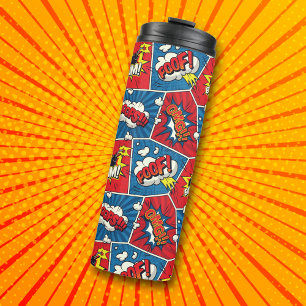 Comic Book Pop Art Thermische Tumbler Thermosbeker