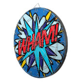 Comic Book Pop Art WHAM Dartbord (Voorkant Rechts)