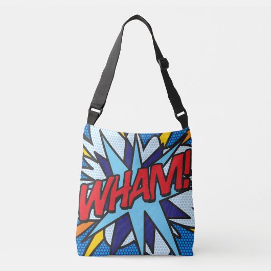 Comic Book Pop Art WHAM! KNAL! Crossbody Tas (Voorkant)
