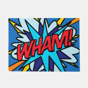 Comic Book Pop Art WHAM Superheld Deurmat